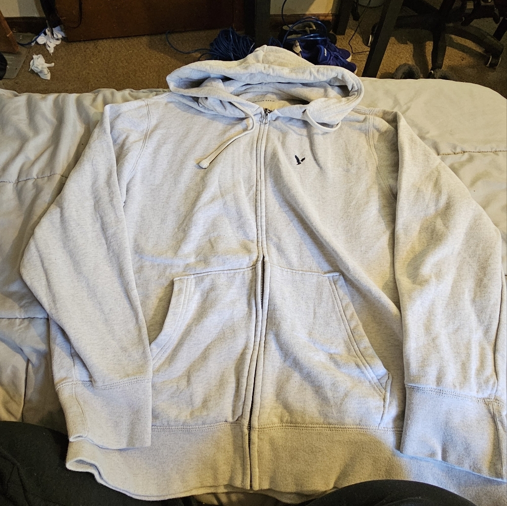 American Eagle Super Soft Gray Hoodie